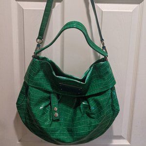 Marc Jacobs Standard Supply Workwear Purse Shoulder Bag Green Snake skin
